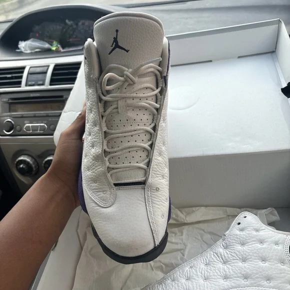 Jordan Air Jordan 13 Retro Box — White/Black/Purple Label - Picture 4 of 6
